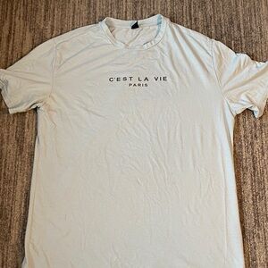 SHEIN Light Blue Graphic Tee